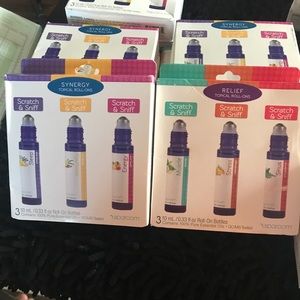 Spa room synergy and relief essential oils